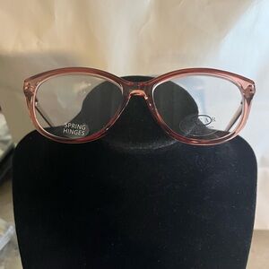 Oscar De La Renta Pink Reader Eyeglasses with +1.50